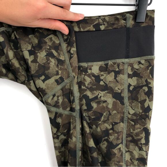 LULULEMON Speed Tight III Full-On Luxtreme Mystic Jungle Fatigue Green Black 4 - Picture 5 of 12